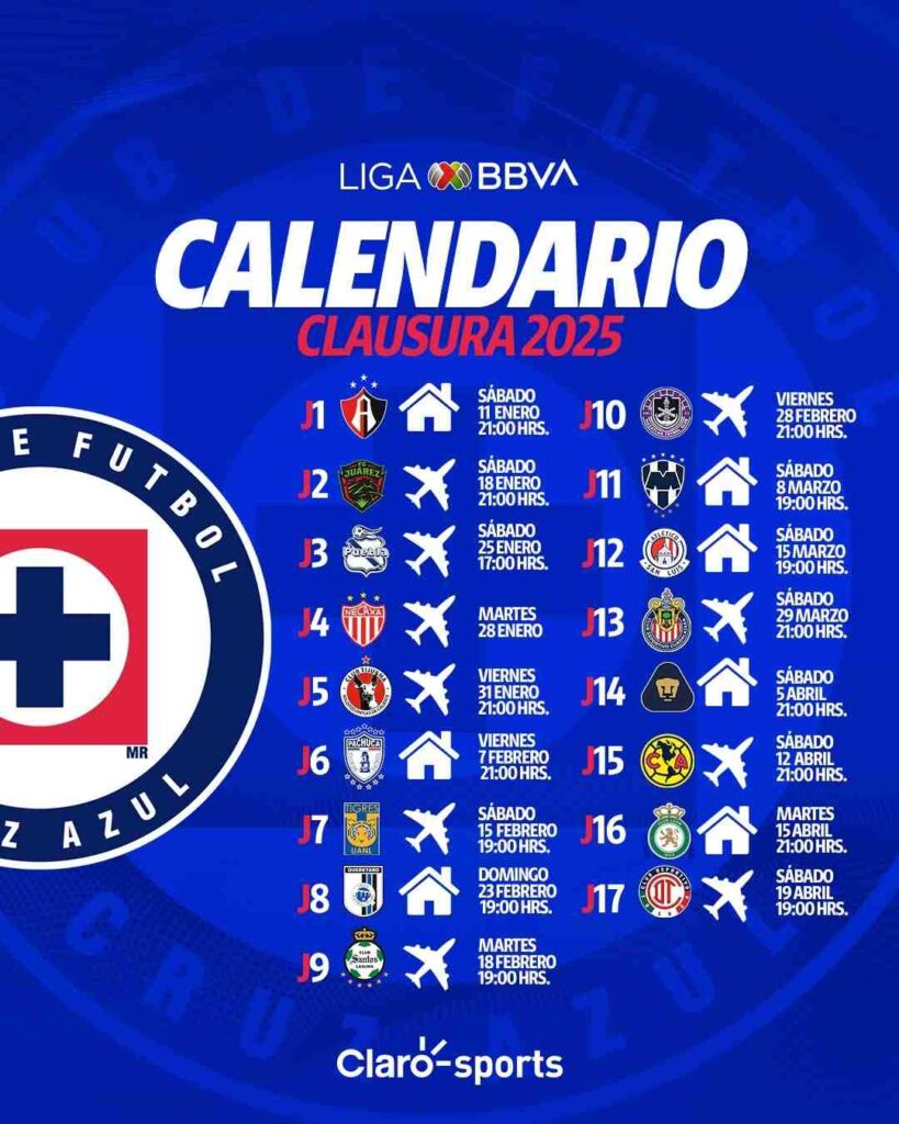 Calendario confirmado